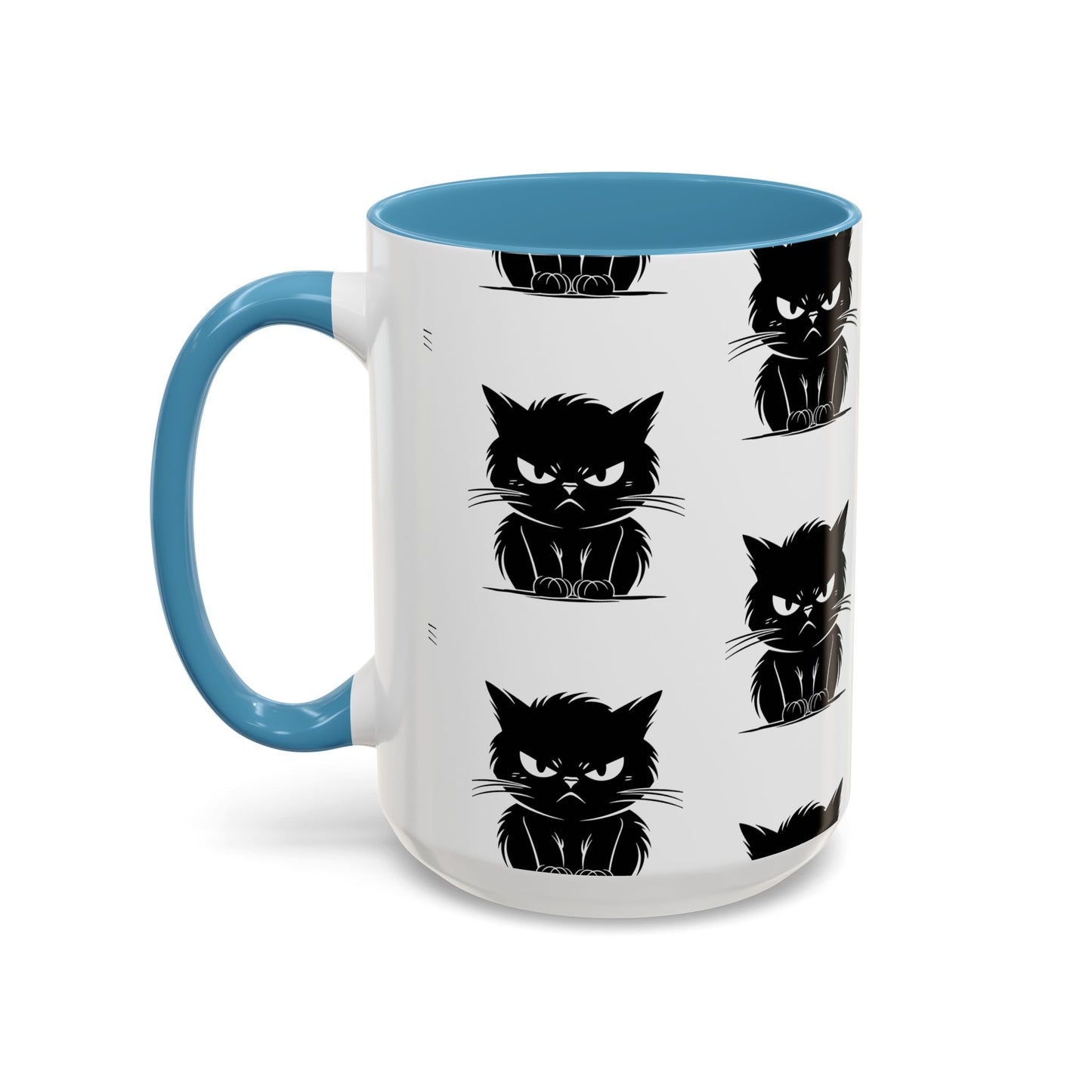 Angry Cat 2-Tone Coffee Mug