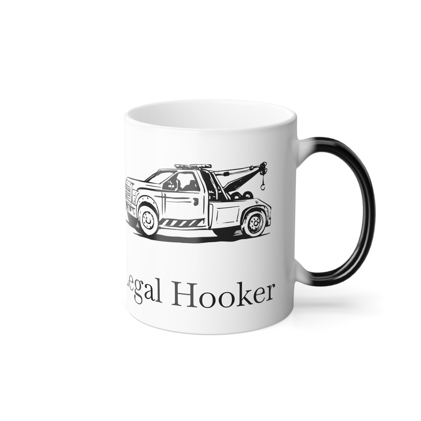 Legal H**ker Wheel Lift Tow Truck Color Changing Mug