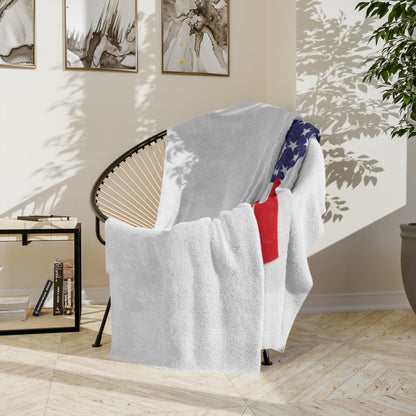 Malamute Flag Velveteen Microfiber Blanket