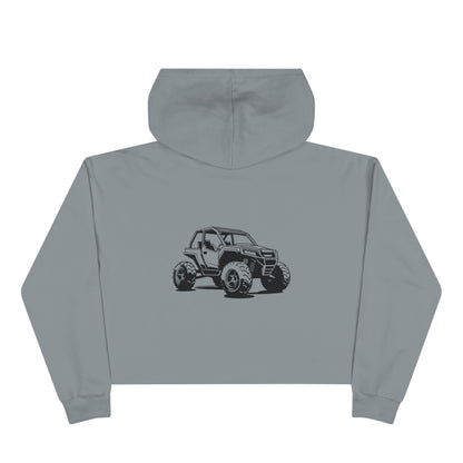 Off The Beaten Path Side By Side Women's Crop Hoodie