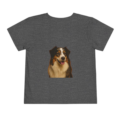 Aussie Head Toddler Unisex Short Sleeve Crewneck Tee