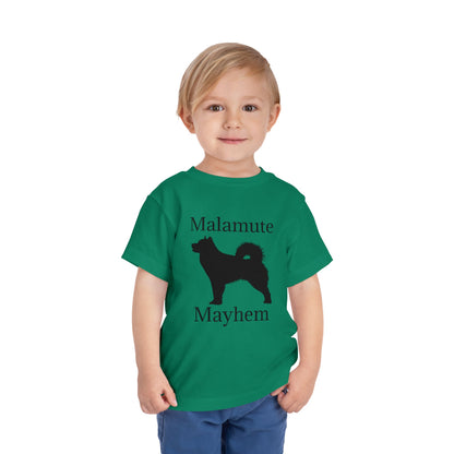 Malamute Mayhem Toddler Unisex Short Sleeve Crewneck Tee