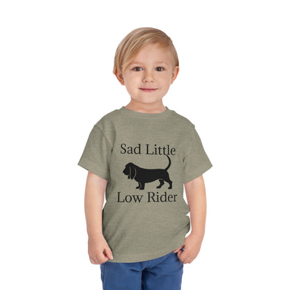 Sad Little Low Rider Toddler Unisex Short Sleeve Crewneck Tee