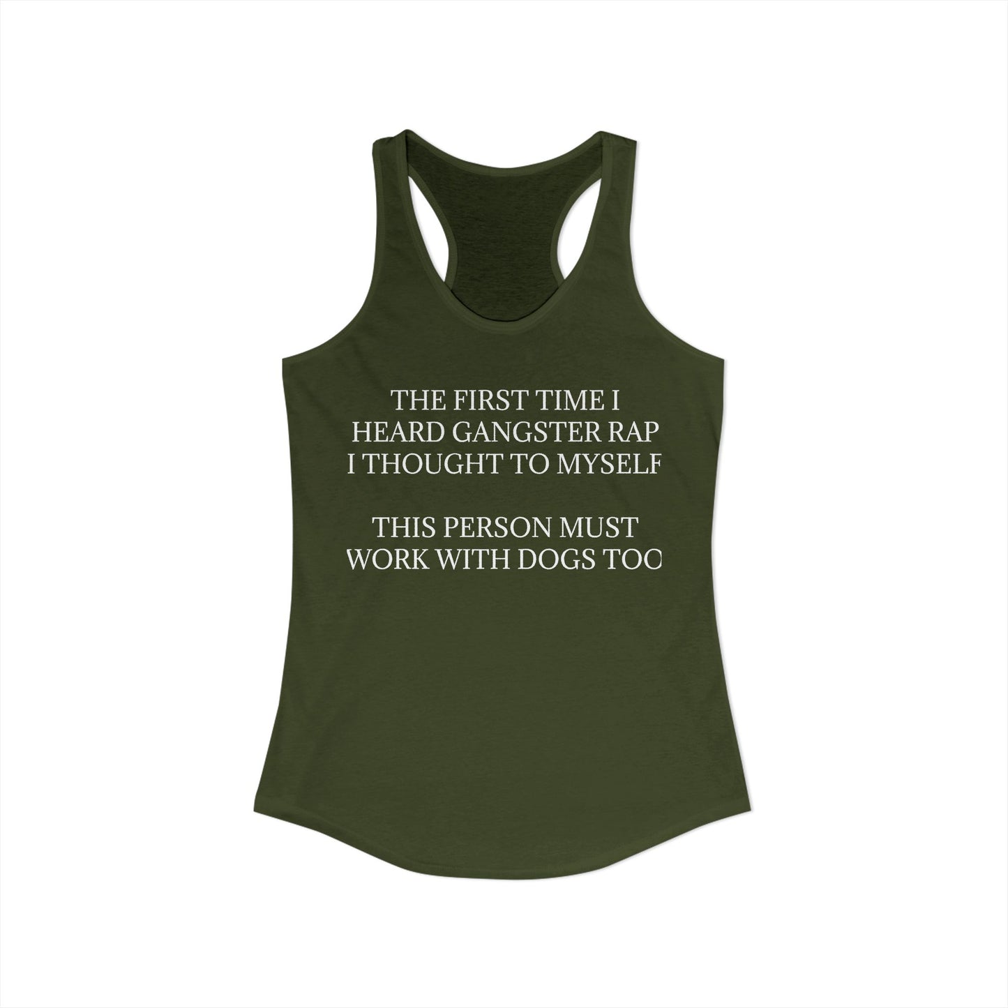 Gangster Rap Women's Racerback Tank