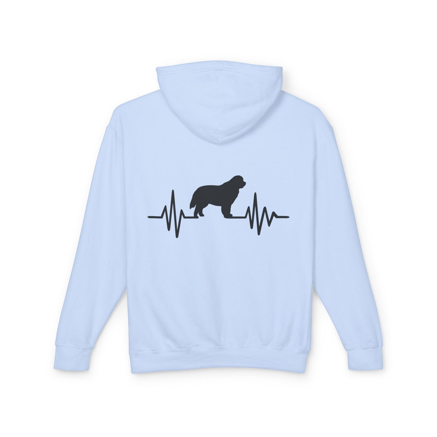 My Heart Beats For Newfies Unisex Lightweight Hoodie