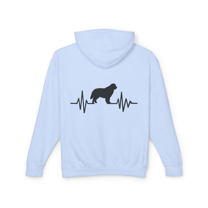 My Heart Beats For Newfies Unisex Lightweight Hoodie