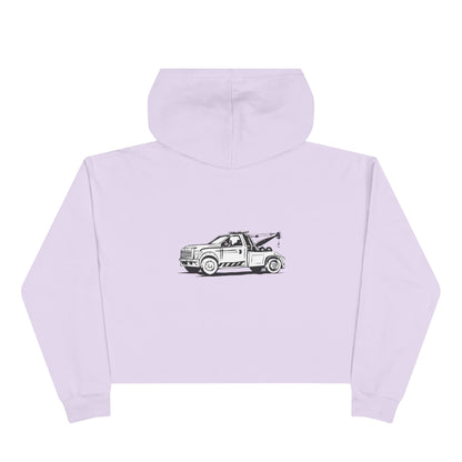 Wheel Lift Tow Truck Women's Crop Hoodie