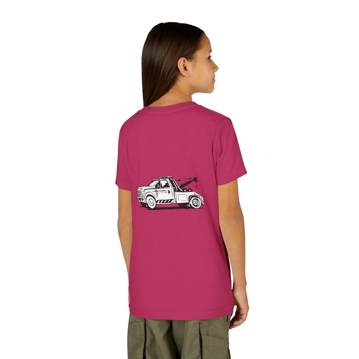 Wheel Lift Tow Truck Youth Unisex Short Sleeve Crewneck Tee