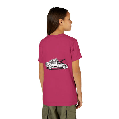Wheel Lift Tow Truck Youth Unisex Short Sleeve Crewneck Tee