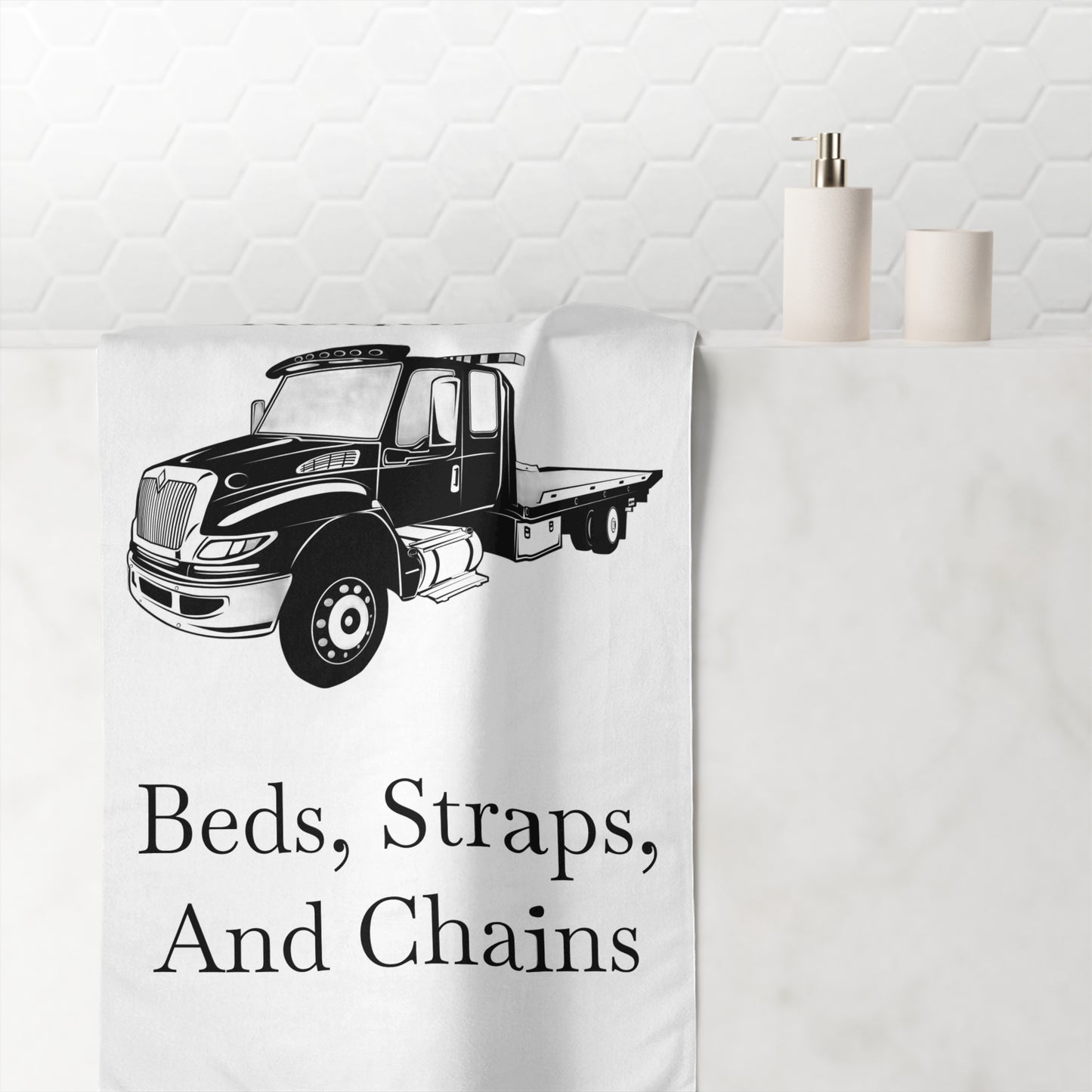 Beds, Straps, And Chains Mink-Cotton  Beach Towel