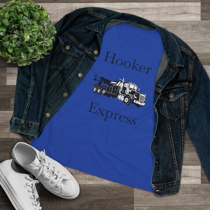 H**ker Express Heavy Tow Truck Women's Short Sleeve Crewneck Tee