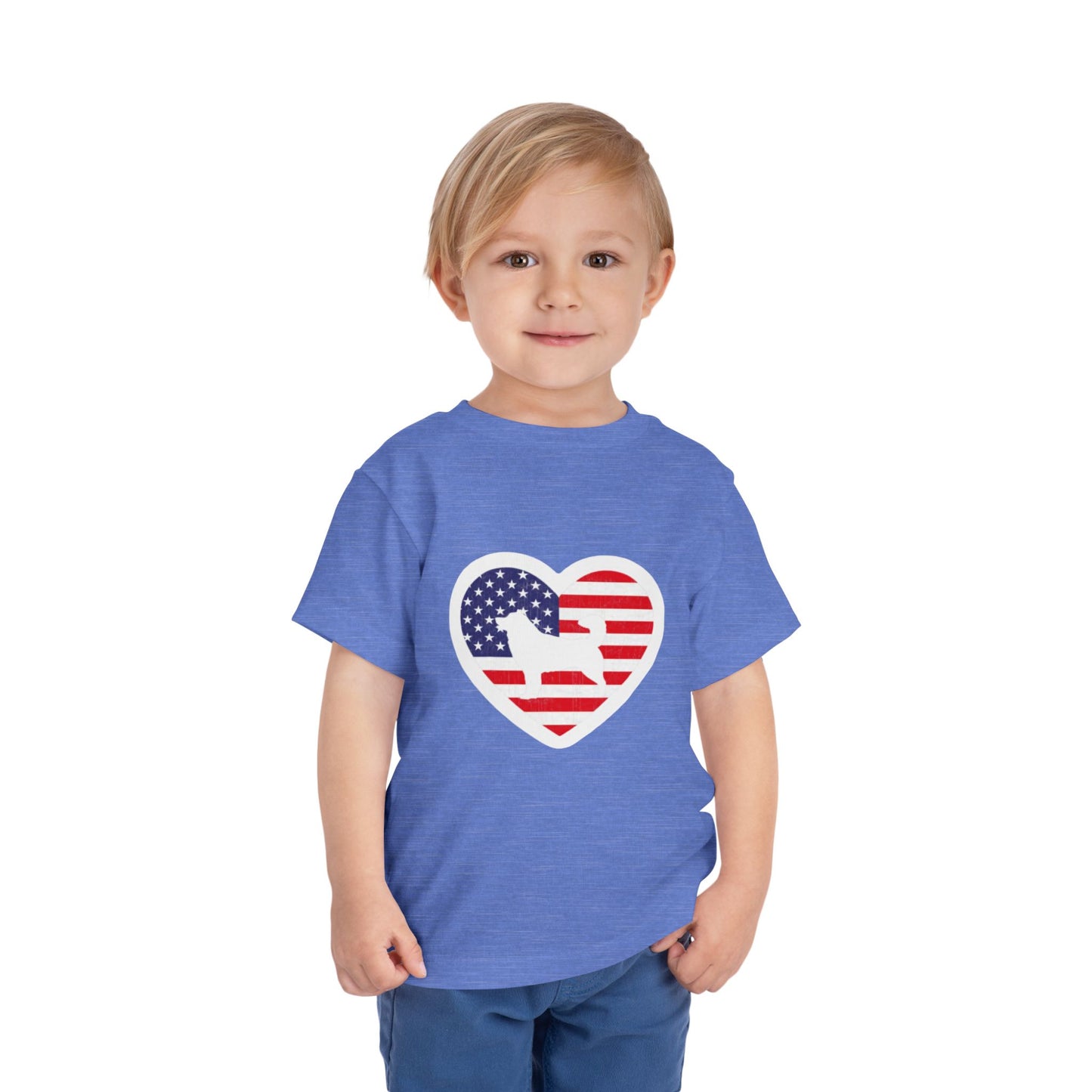 Malamute Flag Toddler Unisex Short Sleeve Crewneck Tee