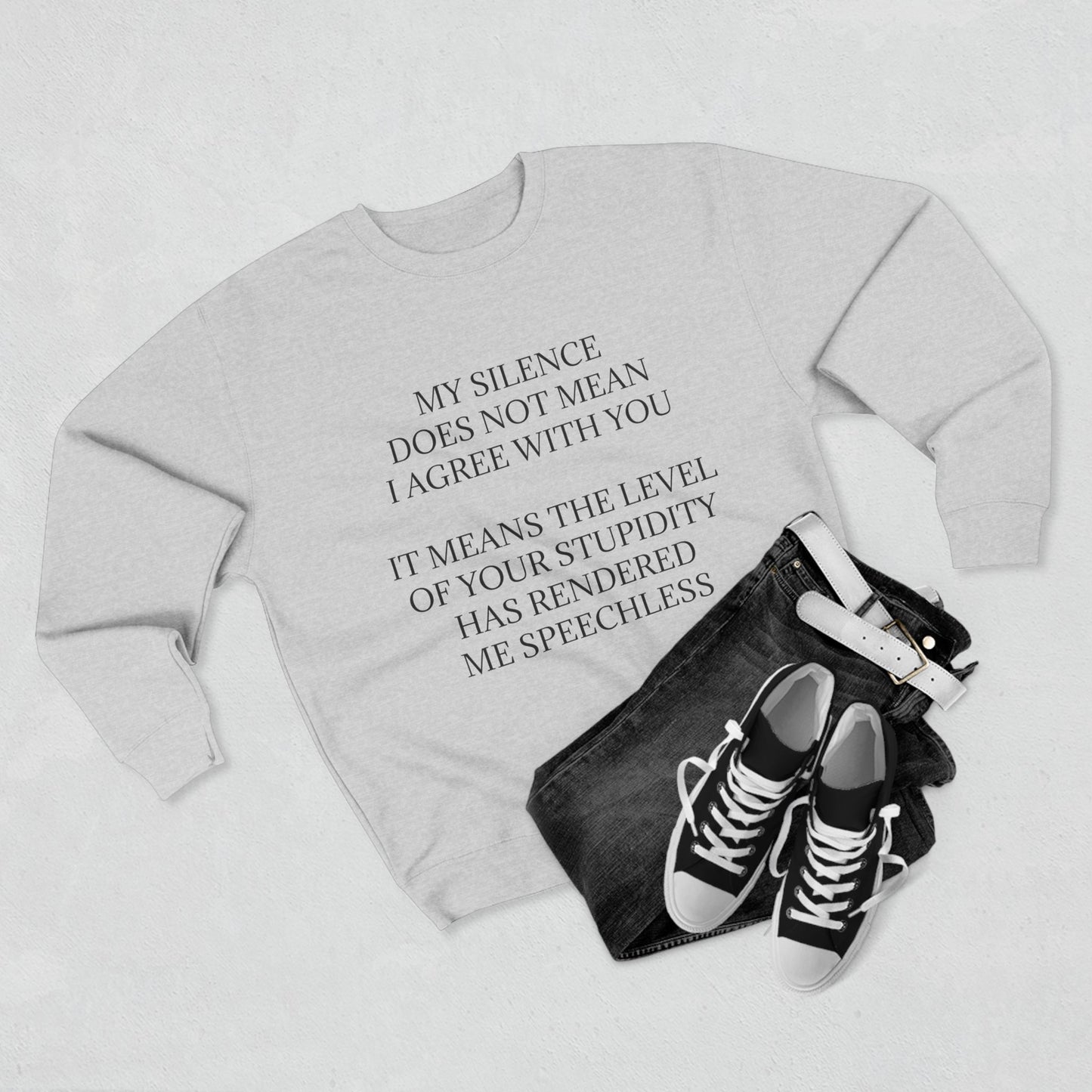 Speechless Unisex Crewneck Sweatshirt