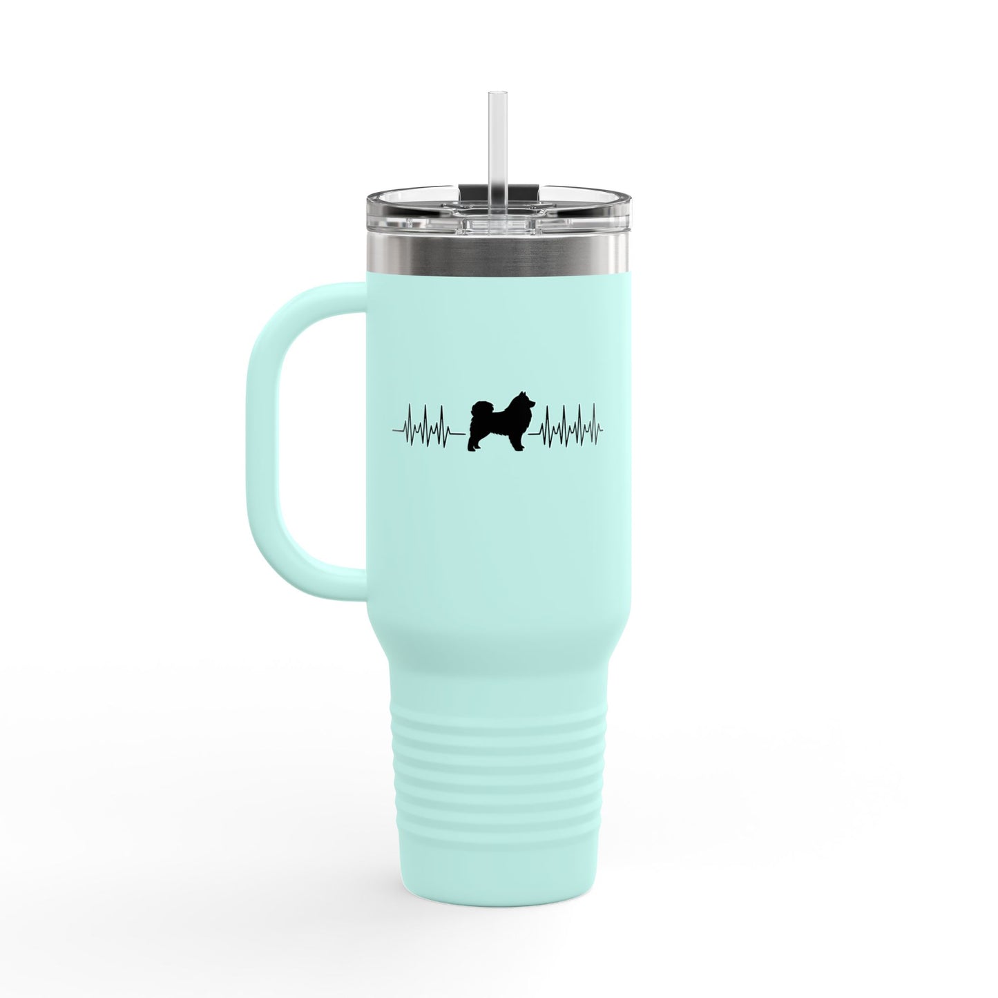 My Heart Beats For Samoyeds Insulated Travel Mug