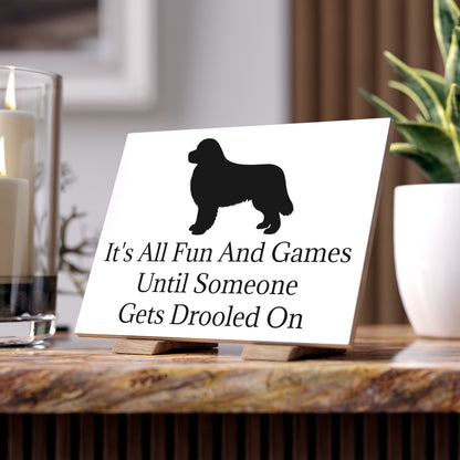 Fun And Games Ceramic Photo Tile