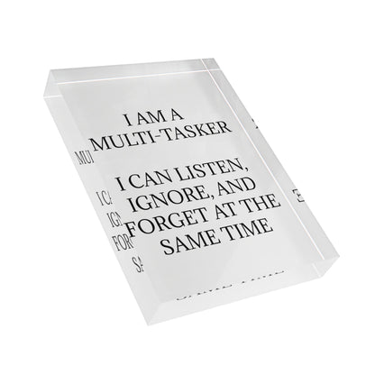 Multi-Tasker Acrylic Photo Block