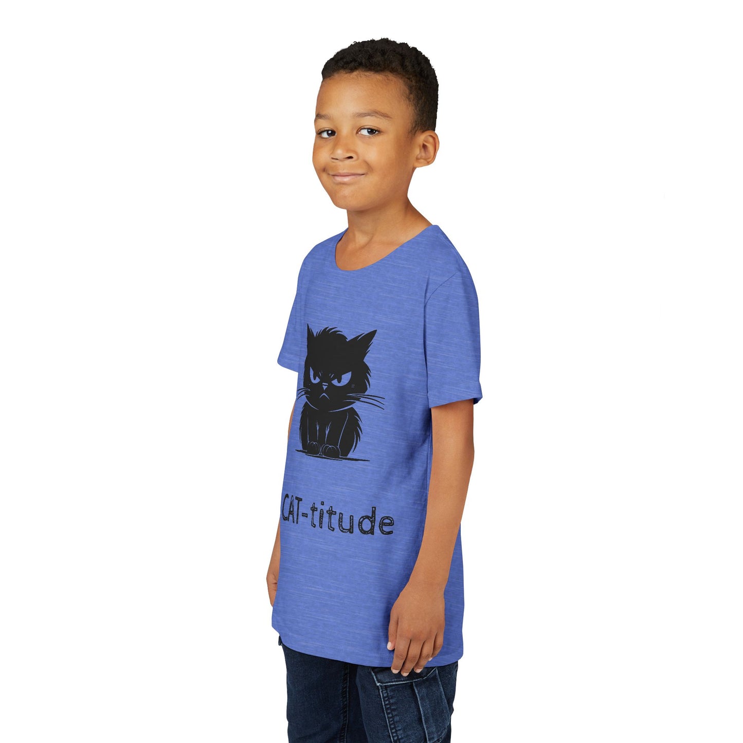 CAT-titude Youth Unisex Short Sleeve Crewneck Tee