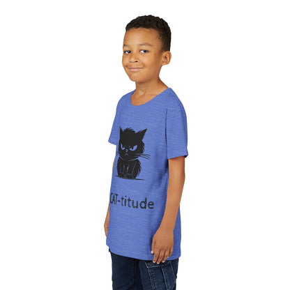 CAT-titude Youth Unisex Short Sleeve Crewneck Tee
