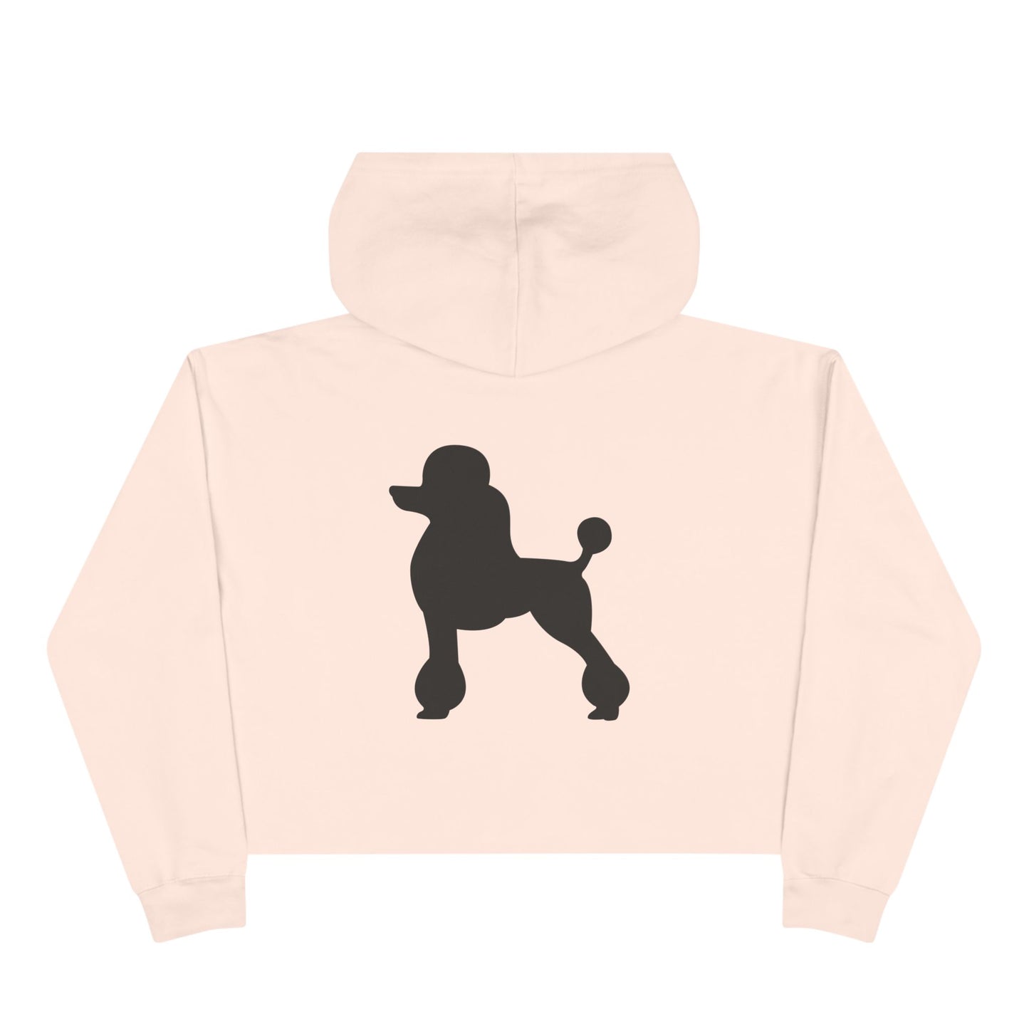 Poodle Silhouette Women's Crop Hoodie