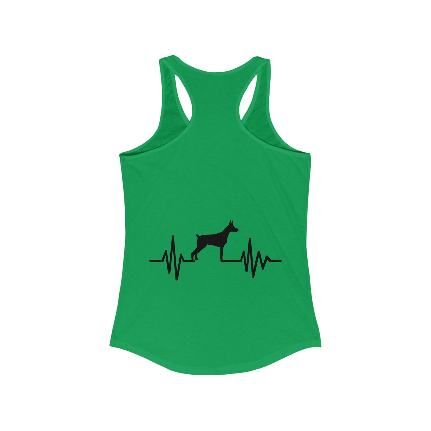 My Heart Beats For Dobermans Women's Racerback Tank