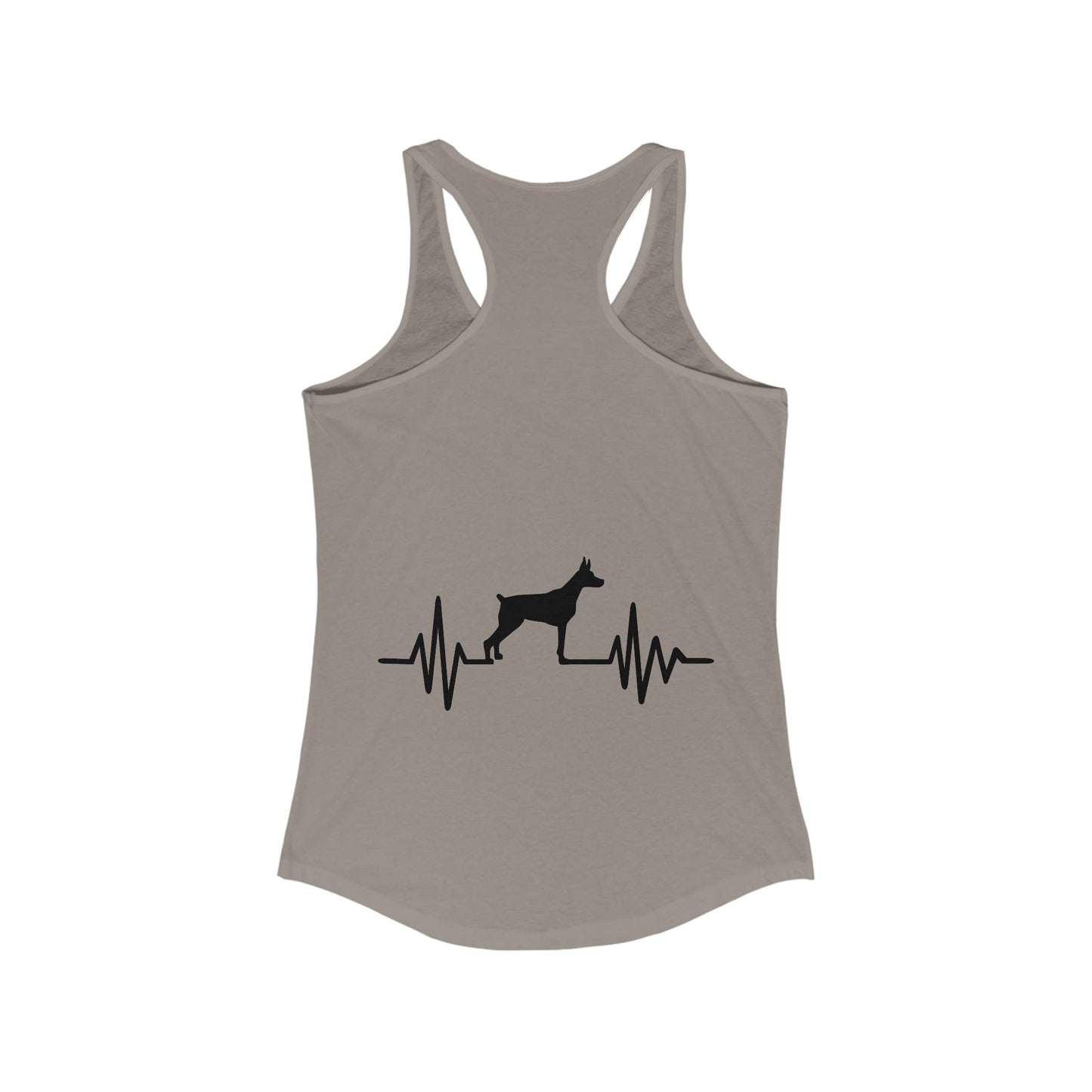 My Heart Beats For Dobermans Women's Racerback Tank