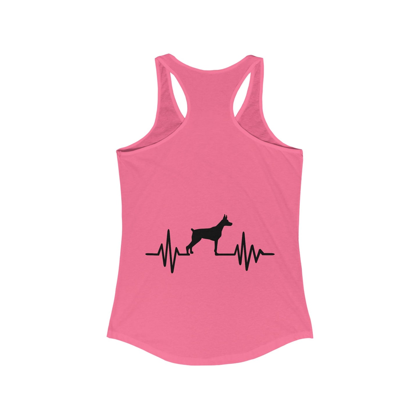 My Heart Beats For Dobermans Women's Racerback Tank