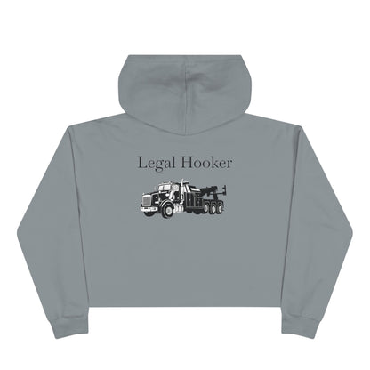 Legal H**ker Heavy Tow Truck Women's Crop Hoodie