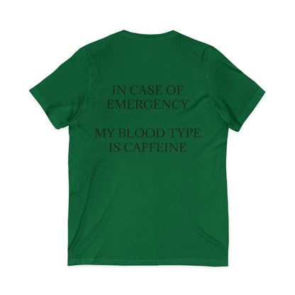 Blood Type Unisex Short Sleeve V-Neck Tee
