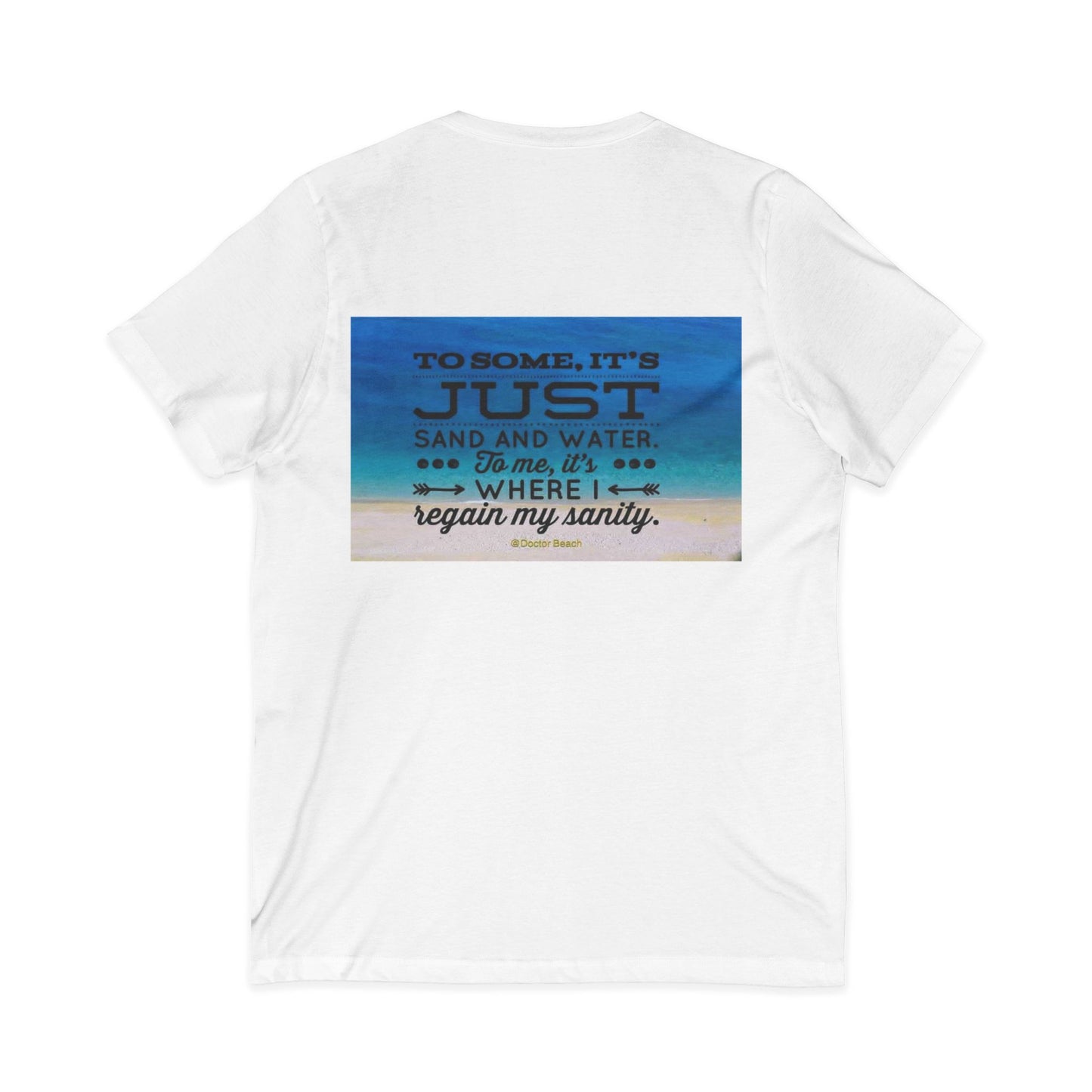 Dr. Beach Unisex Short Sleeve V-Neck Tee