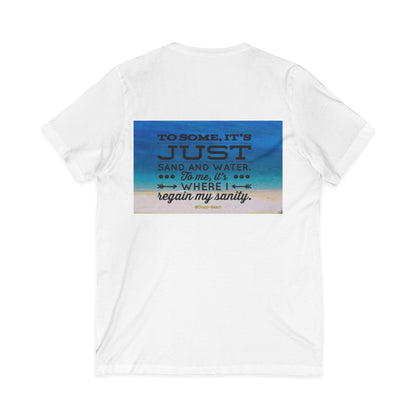 Dr. Beach Unisex Short Sleeve V-Neck Tee