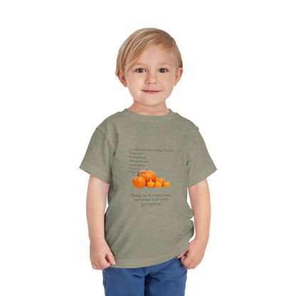 Fall In The South Toddler Unisex Short Sleeve Crewneck Tee