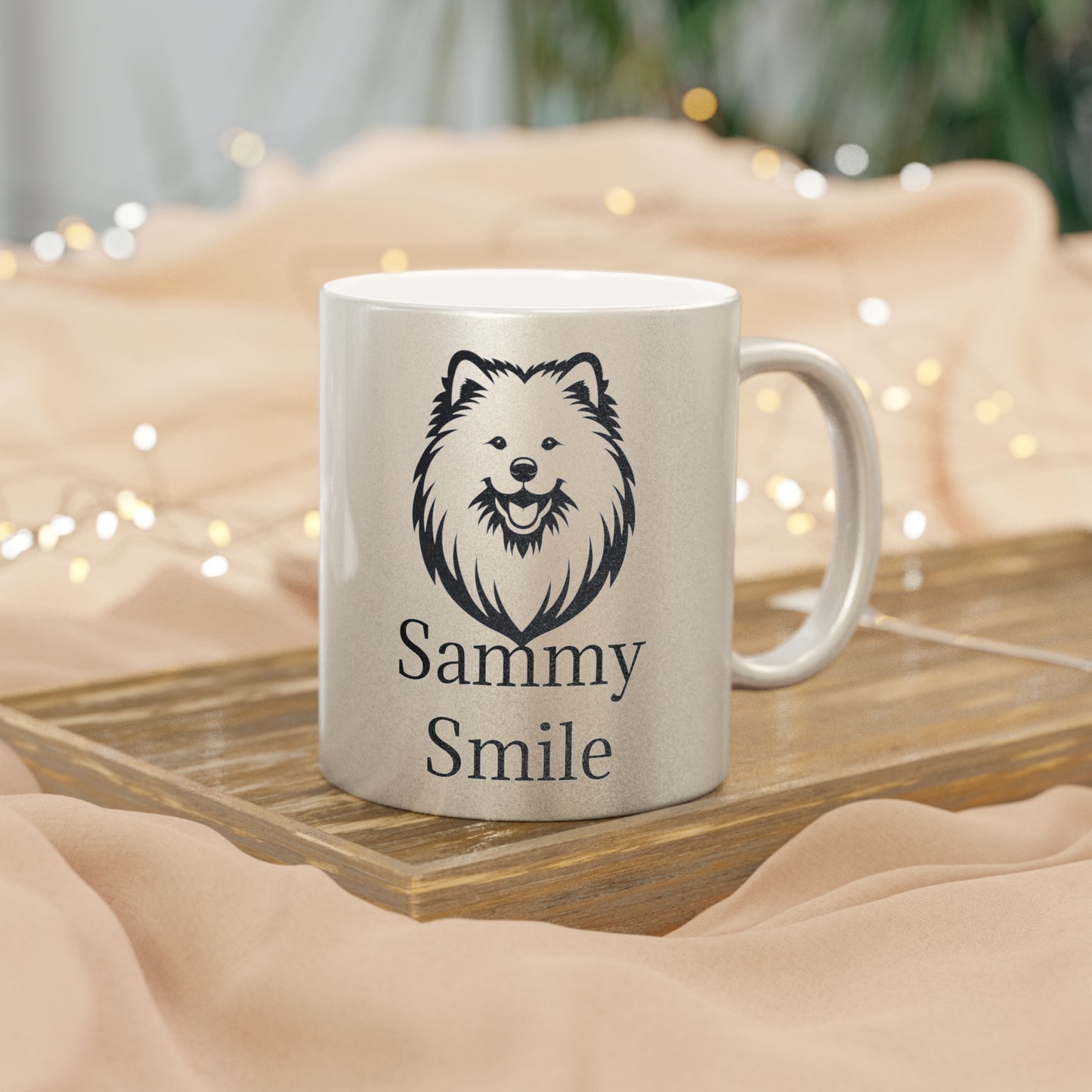 Sammy Smile Metallic Coffee Mug
