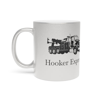 H**ker Express Heavy Tow Truck Metallic Coffee Mug
