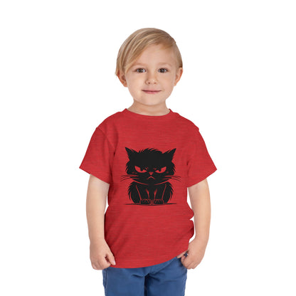 Angry Cat Toddler Unisex Short Sleeve Crewneck Tee