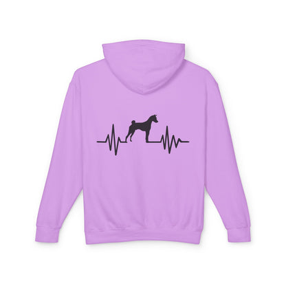 My Heart Beats For Basenjis Unisex Lightweight Hoodie