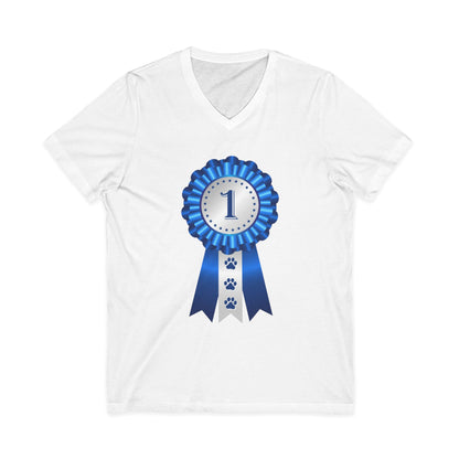 Show Ribbon Unisex Short Sleeve V-Neck Tee