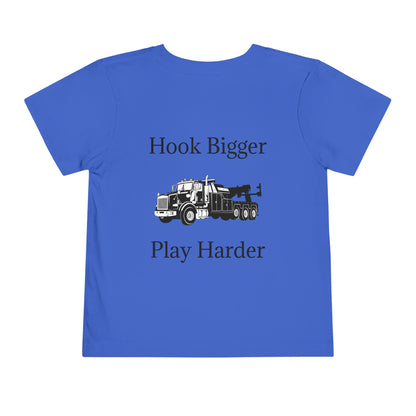 Hook Bigger Toddler Unisex Short Sleeve Crewneck Tee