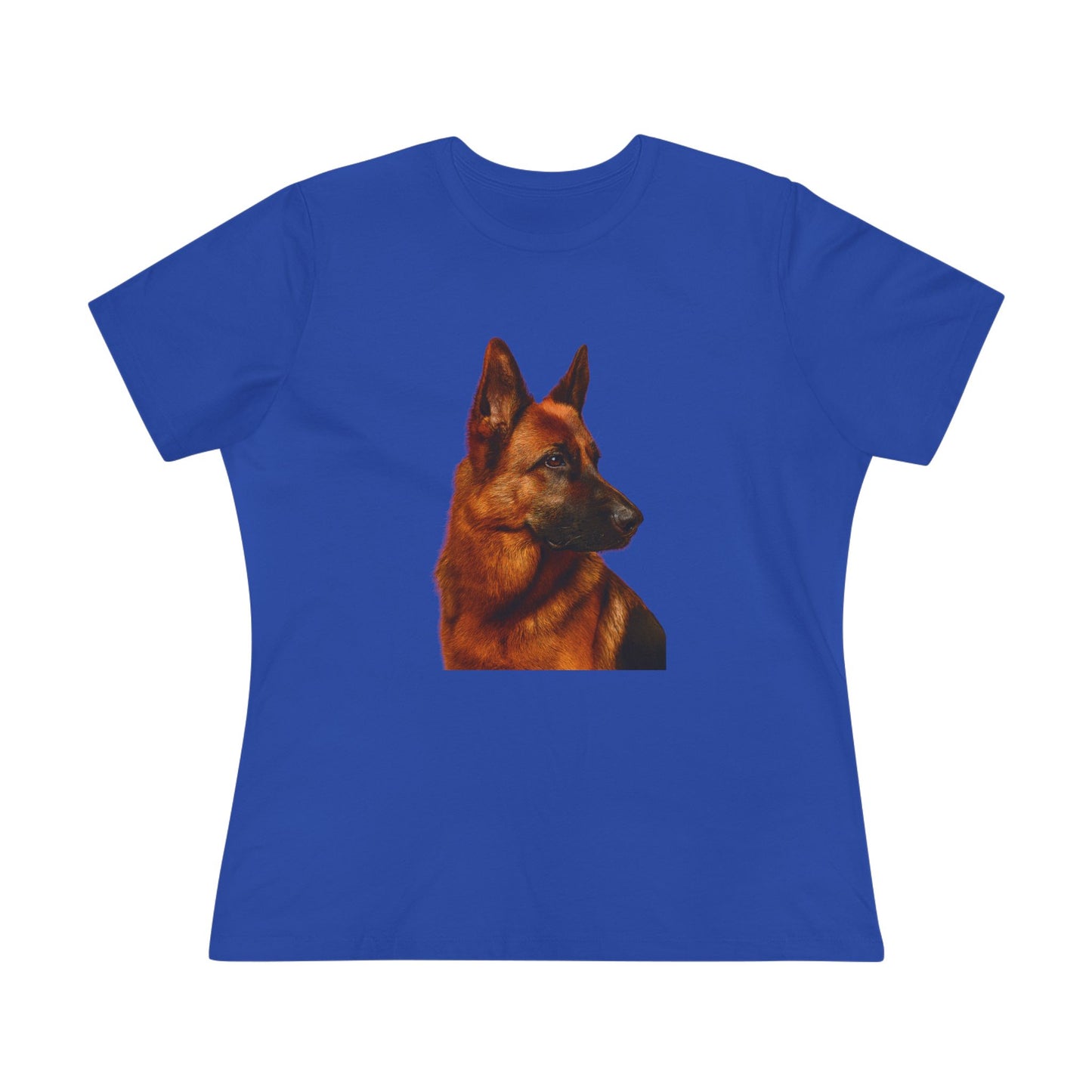 German Shepherd Head Women's Short Sleeve Crewneck Tee