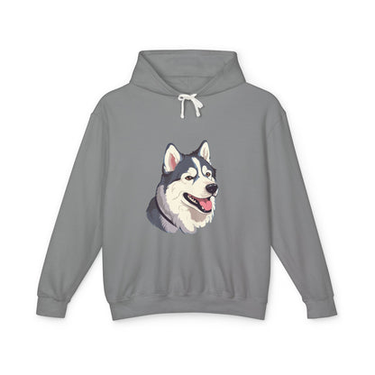 Malamute Head Unisex Lightweight Hoodie