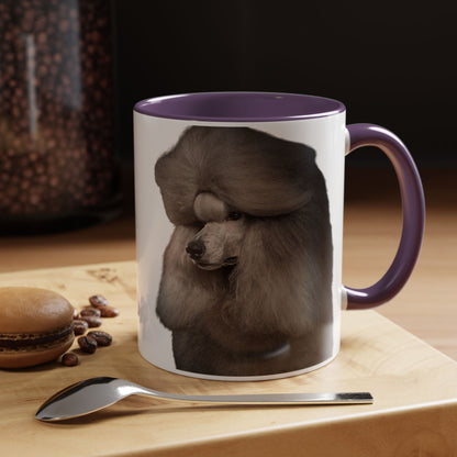 Poodle Head 2-Tone Coffee Mug