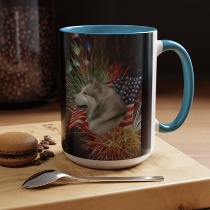American Malamute 2-Tone Coffee Mug