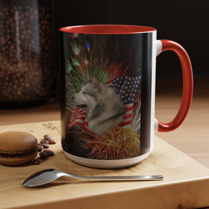 American Malamute 2-Tone Coffee Mug