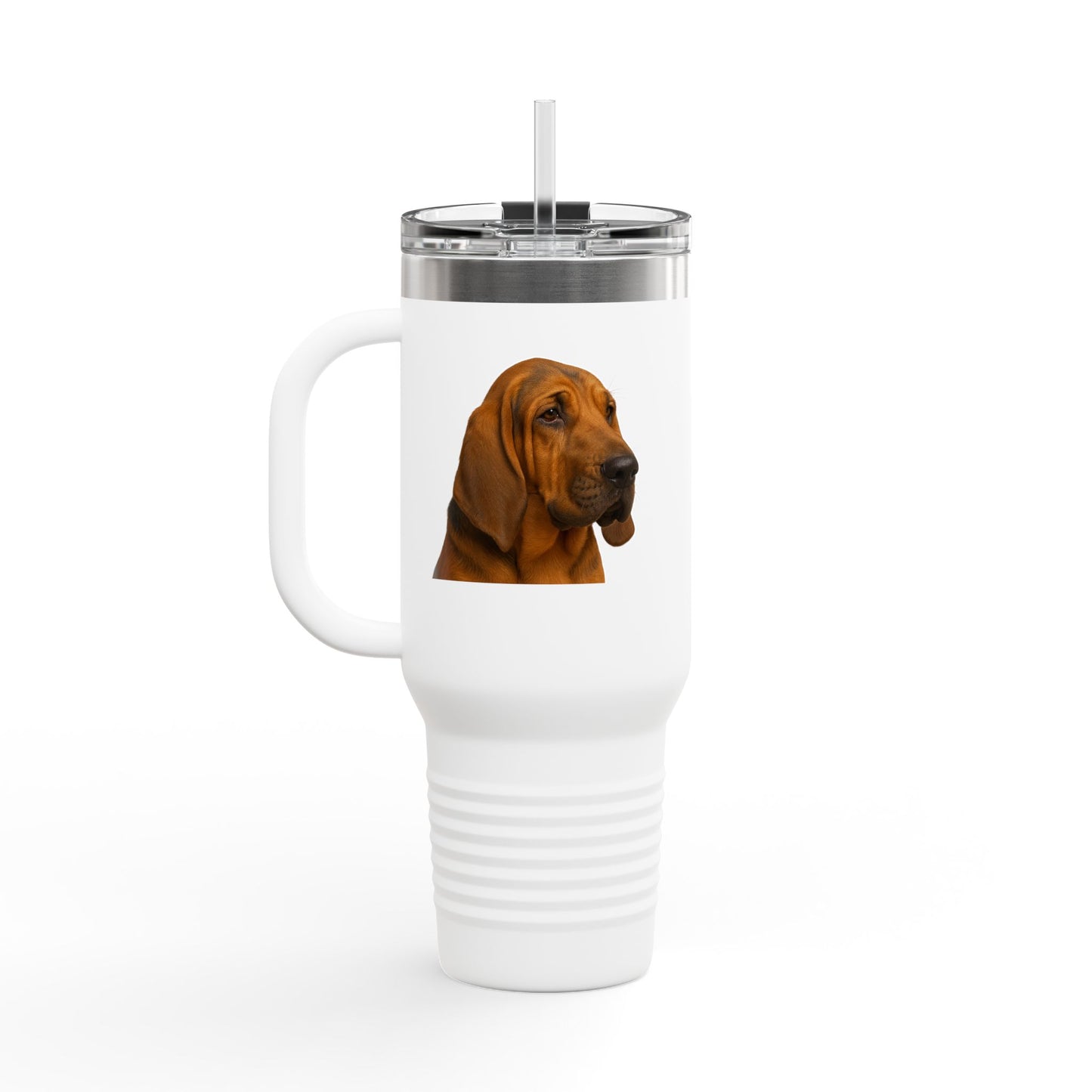 Bloodhound Head Insulated Travel Mug