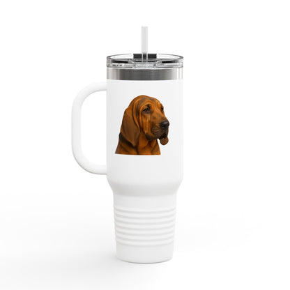 Bloodhound Head Insulated Travel Mug