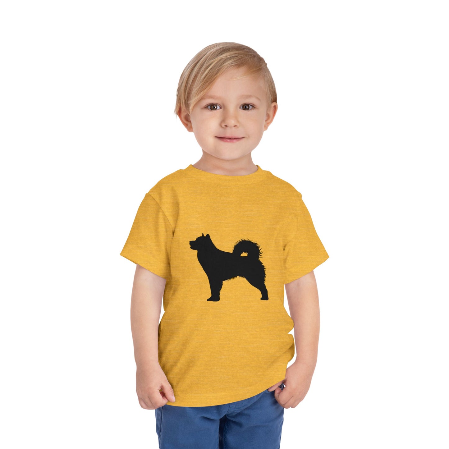 Malamute Silhouette Toddler Unisex Short Sleeve Crewneck Tee