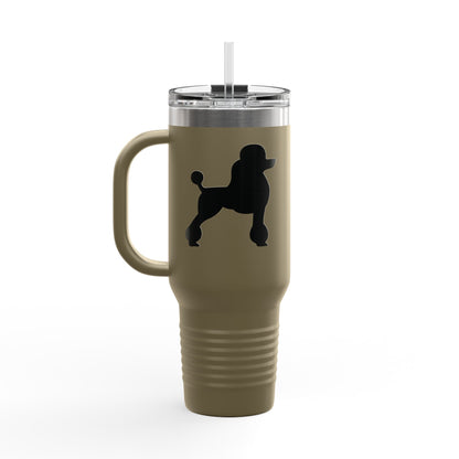 Poodle Silhouette Insulated Travel Mug