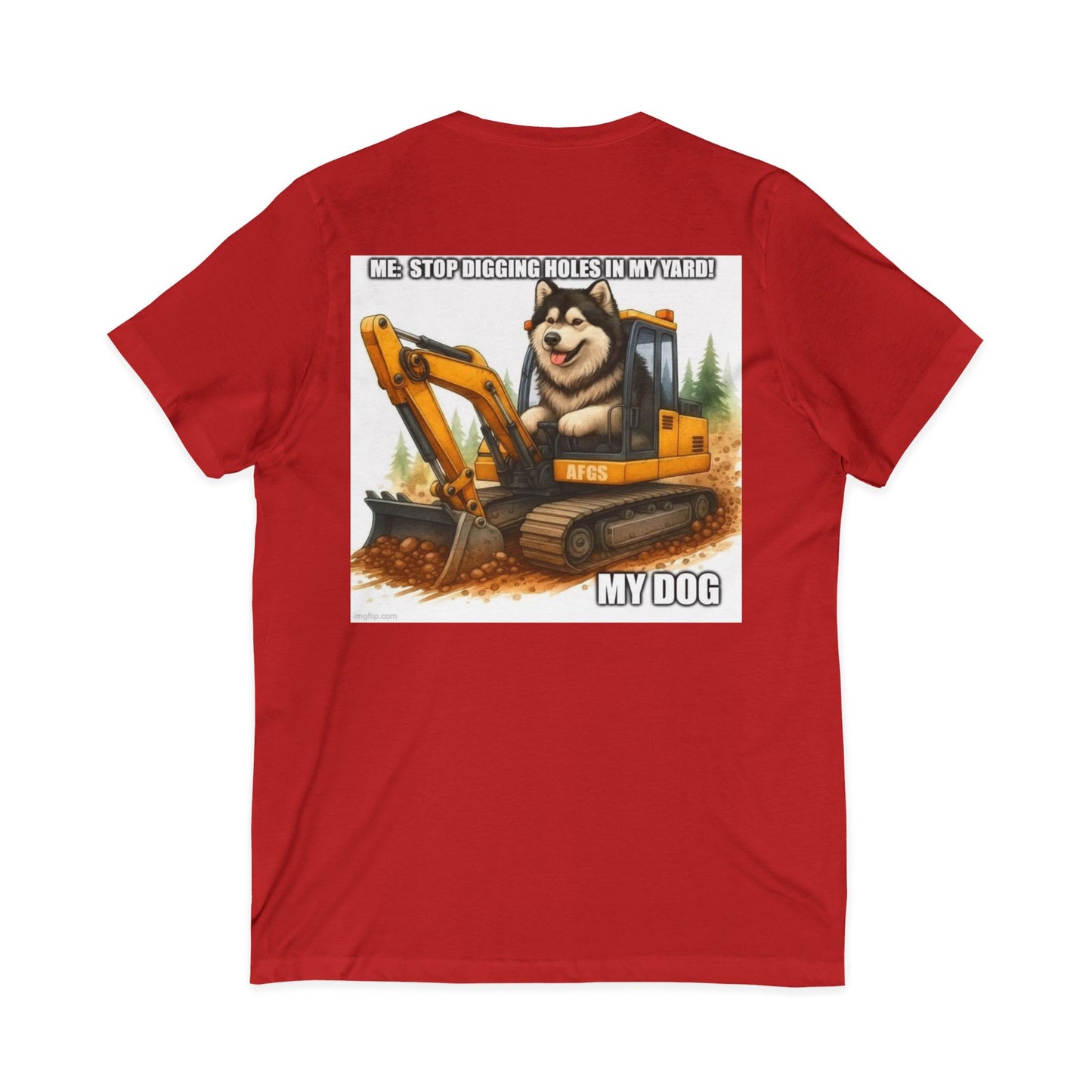 Digmaster Unisex Short Sleeve V-Neck Tee