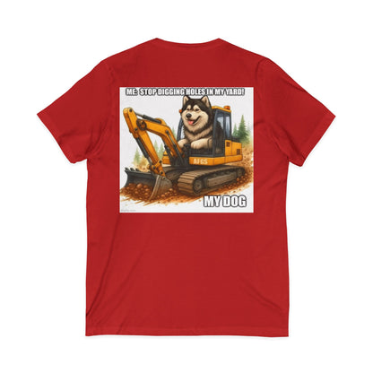 Digmaster Unisex Short Sleeve V-Neck Tee