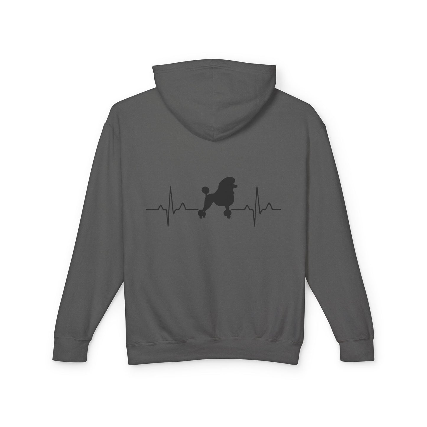 My Heart Beats For Poodles Unisex Lightweight Hoodie