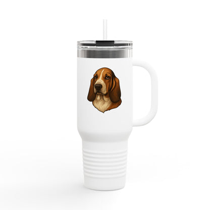 Basset Head Insulated Travel Mug